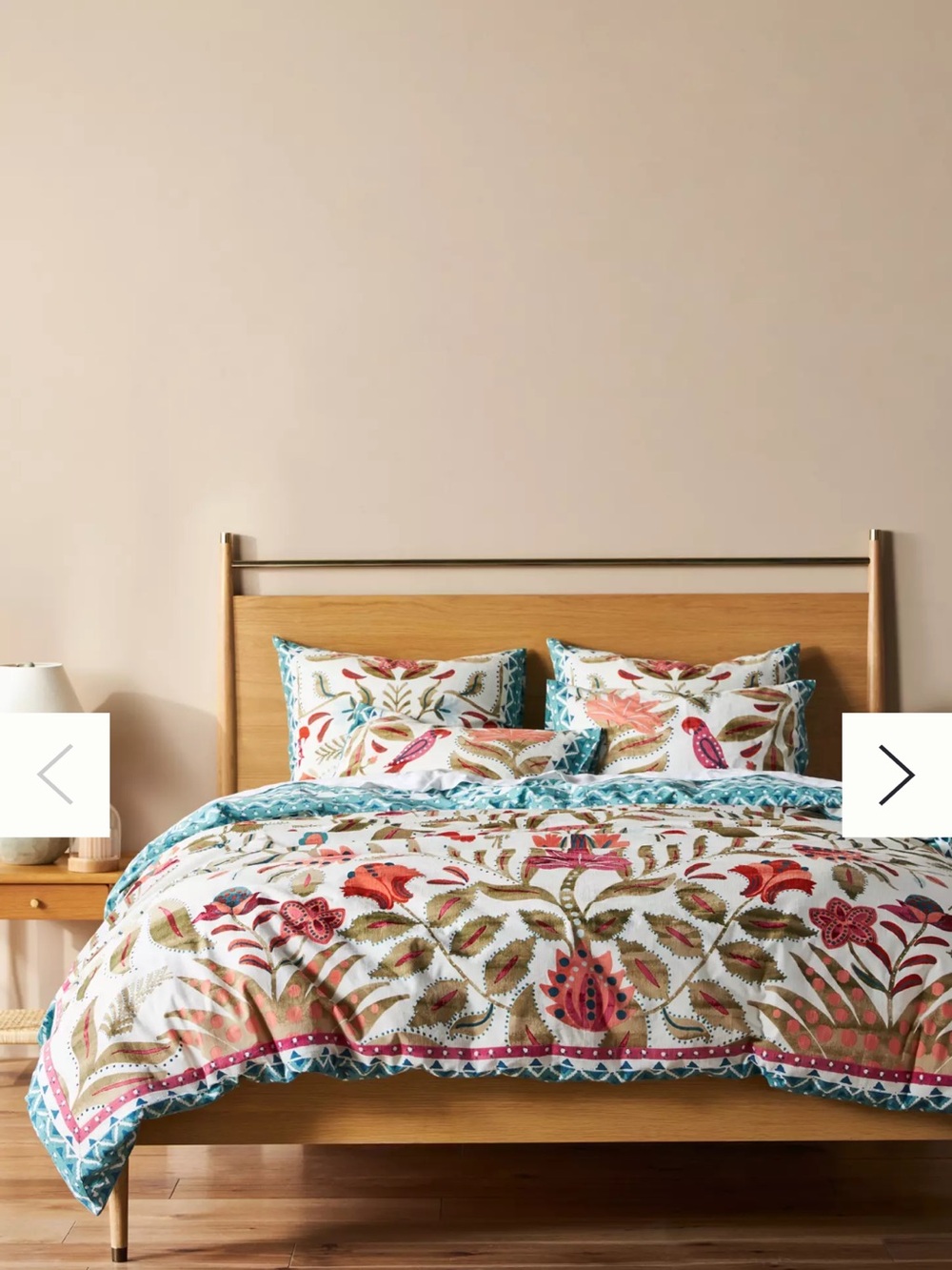 🌻 ANTHROPOLOGIE MANOLO Queen duvet cover cotton
